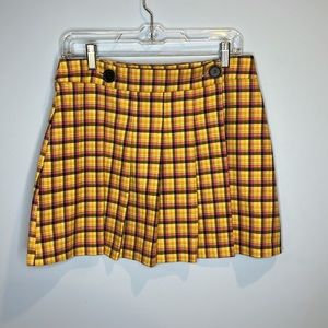 TopShop Plaid Pleated Skirt